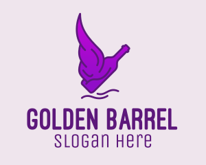 Liquor Bottle Wings  logo