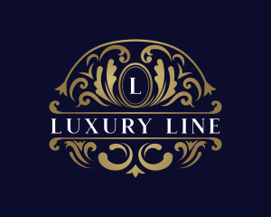 Luxury Ornament Leaves logo design