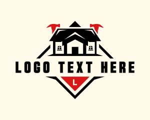 House Carpentry Construction Logo