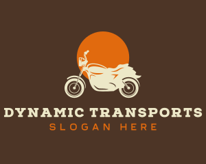 Motorcycle Vehicle Transport logo design