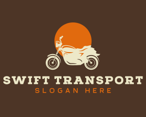 Motorcycle Vehicle Transport logo design