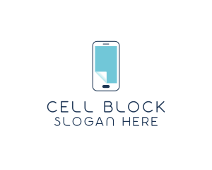 Mobile Phone File logo design