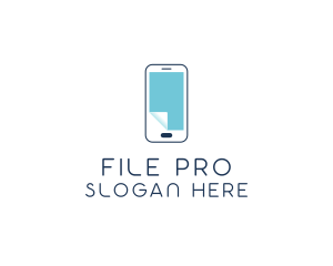 Mobile Phone File logo design