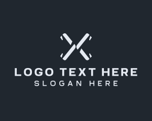 Startup Tech Firm Letter X logo