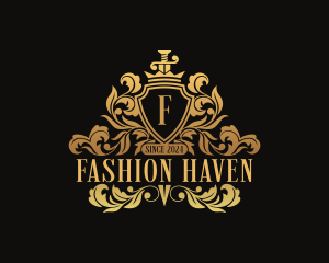 Royal Fashion Shield  logo design