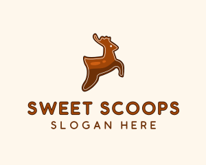 Sweet Cookie Deer logo design