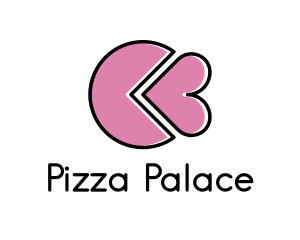 Heart Cake Slice  logo design