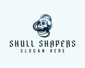 Snake Skeleton Skull logo