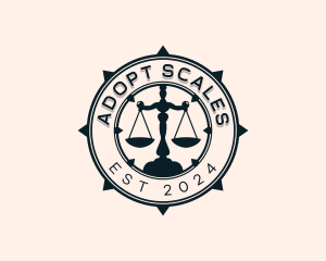 Justice Scale Law logo design