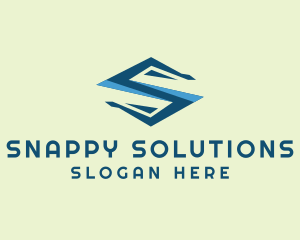 Online Software Letter S logo design