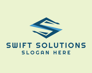 Online Software Letter S logo design