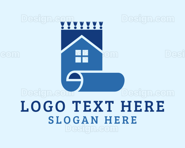 House Carpet Flooring Logo