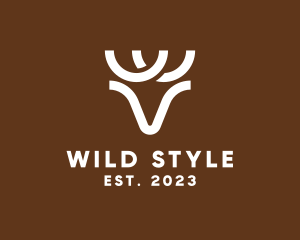 Wild Deer Antler logo design