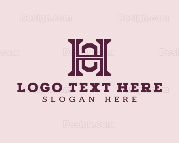 Modern Elegant Letter OH Company Logo