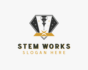 CNC Laser Automation  logo design