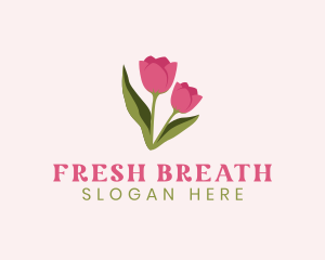 Tulip Flower Plant logo design