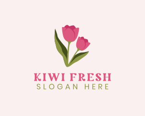 Tulip Flower Plant logo design