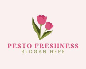 Tulip Flower Plant logo design