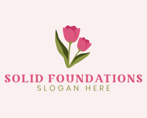 Tulip Flower Plant logo