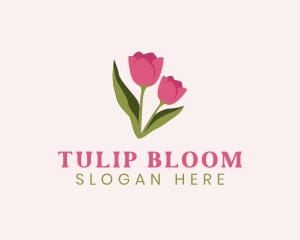 Tulip Flower Plant logo
