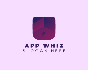 Purple House App  logo design