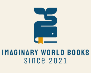 Blue Whale Book logo design