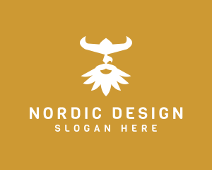 Viking Warrior Man  logo design