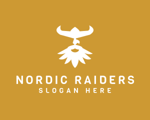 Viking Warrior Man  logo design