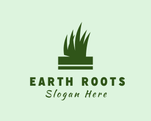 Lawn Soil Grass logo design