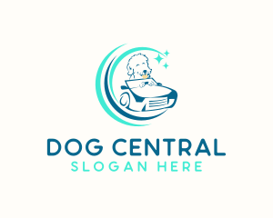 Dog Car Animal Grooming logo design