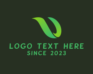 Sustainability 3D Letter U logo