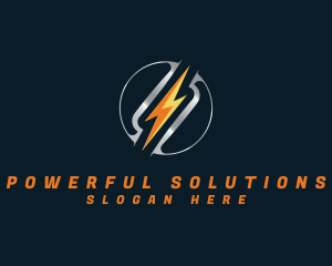 Thunder Power Voltage logo design