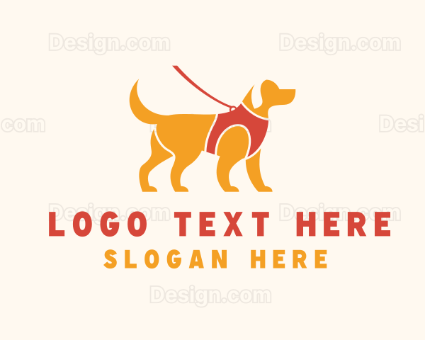 Puppy Dog Walking Logo