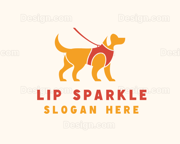 Puppy Dog Walking Logo