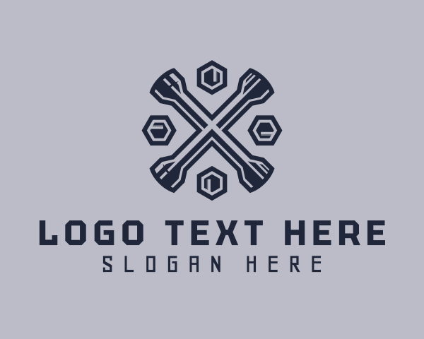 Lug Wrench logo example 4