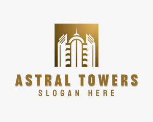 Skyscraper Tower Building logo