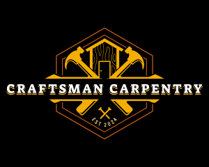 House Hammer Carpentry  logo design