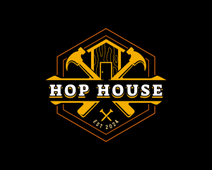 House Hammer Carpentry  logo design