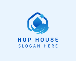 House Cleaning Broom  logo design