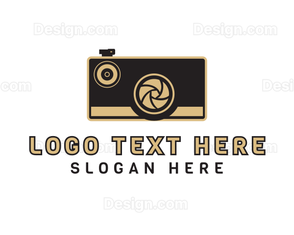 Retro Photography Camera Logo