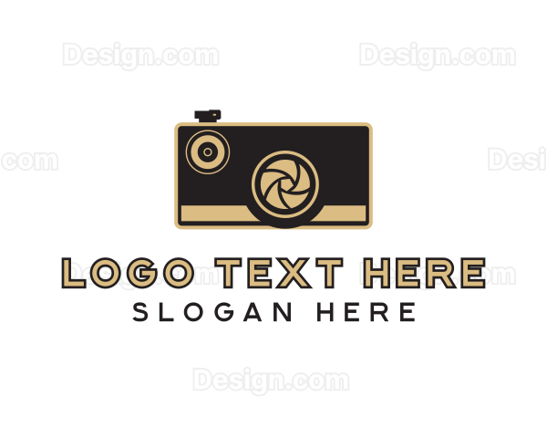 Retro Photography Camera Logo