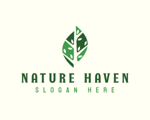 Natural Tree Leaf logo design