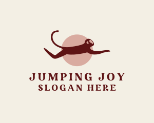 Jumping Wild Monkey logo design