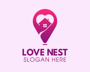 Love Home Locator logo design