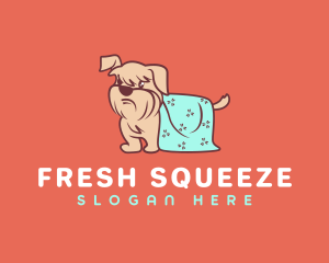 Dog Drying Towel logo design