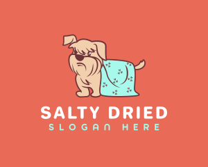 Dog Drying Towel logo design