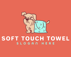 Dog Drying Towel logo design