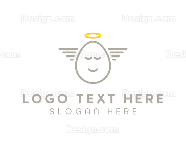 Angelic Egg Outline Logo