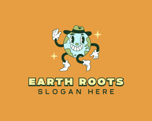 Planet Earth Cowboy logo design