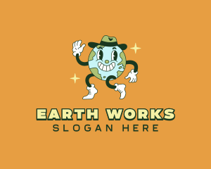 Planet Earth Cowboy logo design